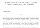 Üniversite Öğrencilerinde Sosyal Medya Kullanımı Araştırmalarının Bibliyometrik Analizi